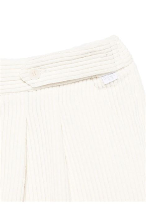 White Corduroy Bermuda Shorts  IL GUFO | A24PB175V0018102