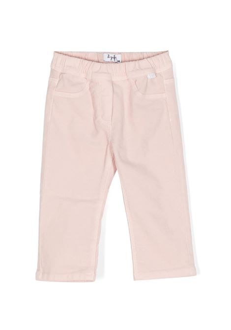 Pantaloni In Velluto Liscio Rosa IL GUFO | A24PL079V6006306