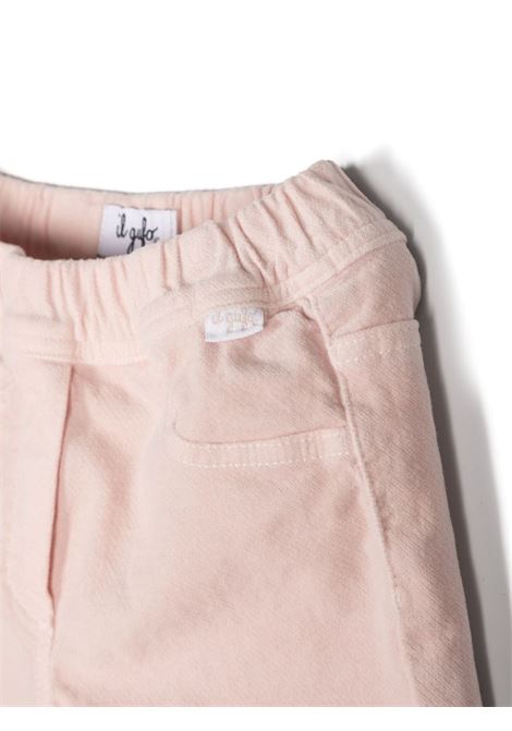 Pantaloni In Velluto Liscio Rosa IL GUFO | A24PL079V6006306