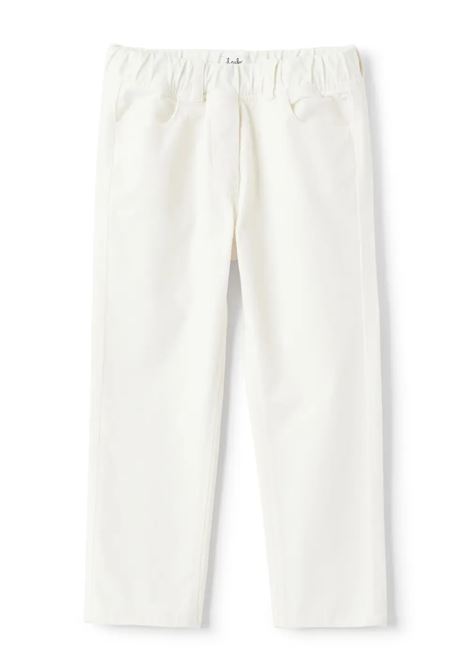 Pantaloni In Velluto Liscio Bianco IL GUFO | A24PL105V6006100