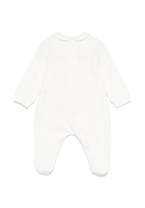 White Stretch Cotton Fleece Jumpsuit With Appliqu? IL GUFO | A24TP326M0100100