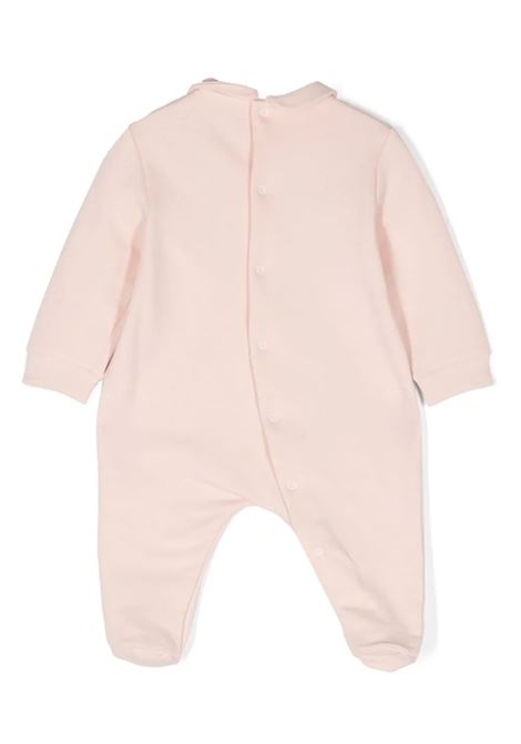 Pink Stretch Fleece Cotton Jumpsuit With Heart IL GUFO | A24TP341M0100304