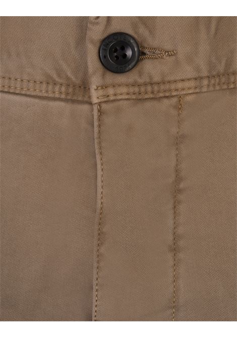 Caramel Brown Slim Fit Chino Trousers INCOTEX SLACKS | 18S100-4697A405