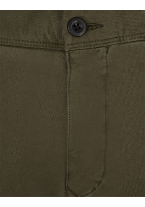 Pantalone Chino Slim Fit Verde Muschio INCOTEX SLACKS | 18S100-4697A625