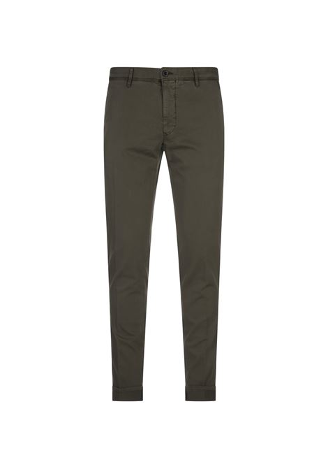 INCOTEX SLACKS Pantalone Chino Slim Fit Verde Oliva - INCOTEX SLACKS