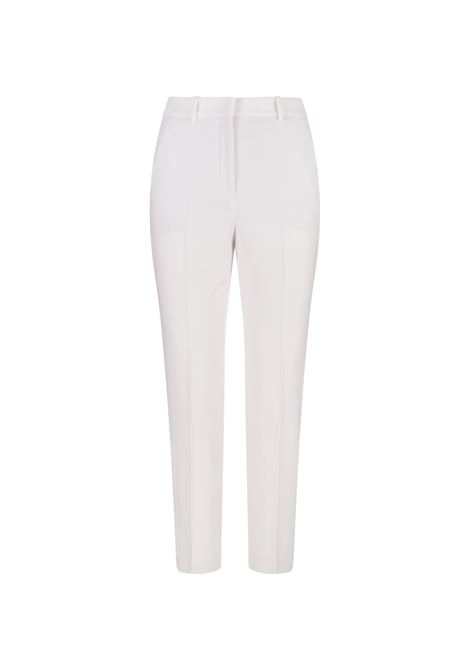 INCOTEX Pantaloni Sartoriali In Lana Stretch Bianca - INCOTEX