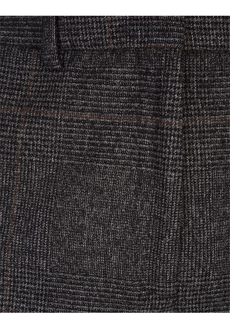 Grey Prince of Wales Stretch Wool Tailoring Trousers INCOTEX | 172832-D1253940