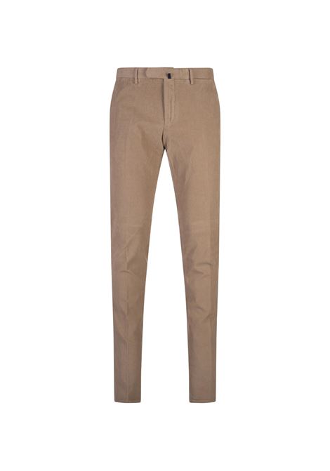 Beige Corduroy Slim Fit Trousers INCOTEX | 1W0030-40927424