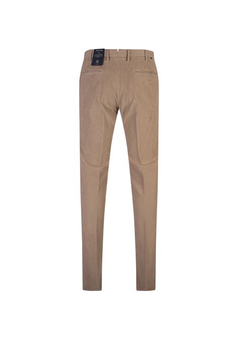 Pantaloni Slim Fit In Velluto a Coste Beige INCOTEX | 1W0030-40927424