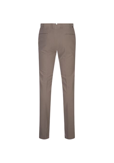 Pantaloni Slim Fit In Doeskin Certificato Taupe INCOTEX | 1W0030-4539C429