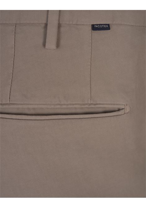 Pantaloni Slim Fit In Doeskin Certificato Taupe INCOTEX | 1W0030-4539C429