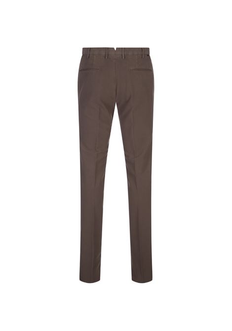 Slim Fit Trousers In Brown Certified Doeskin INCOTEX | 1W0030-4539C432