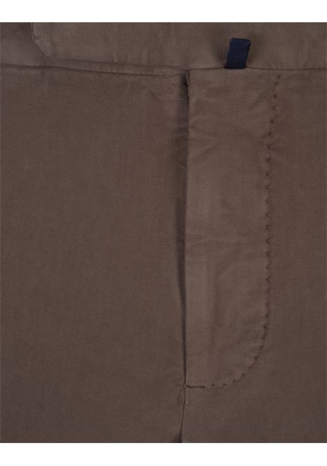 Slim Fit Trousers In Brown Certified Doeskin INCOTEX | 1W0030-4539C432