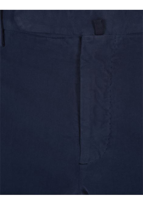 Pantaloni Slim Fit In Doeskin Certificato Blu INCOTEX | 1W0030-4539C819