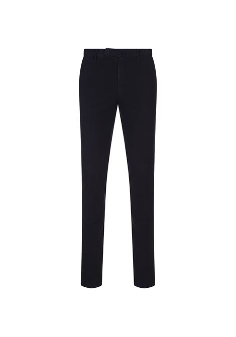 Slim Fit Trousers In Navy Blue Certified Doeskin INCOTEX | 1W0030-4539C821