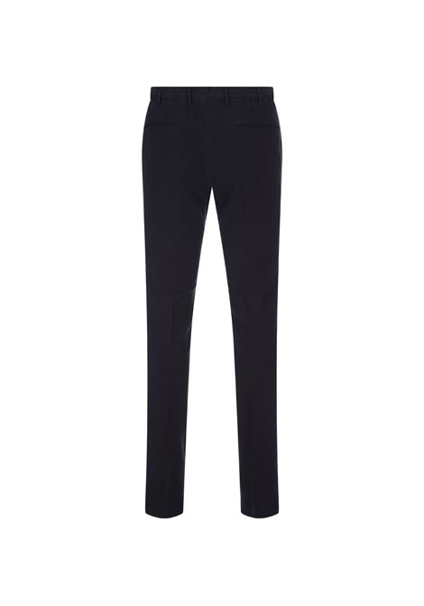 Slim Fit Trousers In Navy Blue Certified Doeskin INCOTEX | 1W0030-4539C821