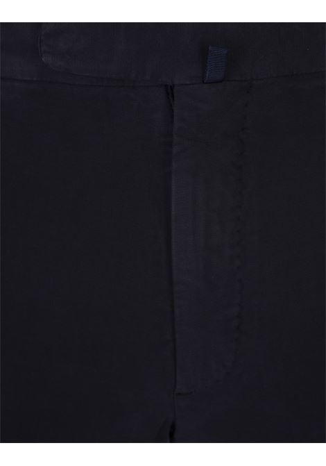 Slim Fit Trousers In Navy Blue Certified Doeskin INCOTEX | 1W0030-4539C821