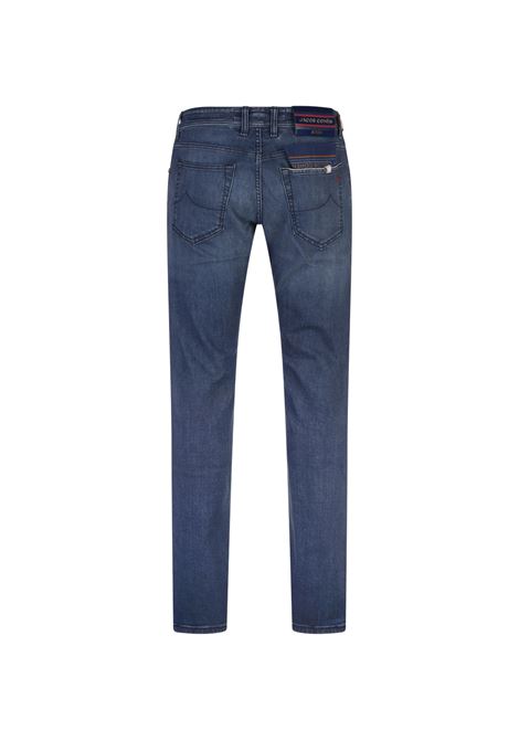 Nick Limited Edition Slim Fit Jeans in Mid-Light Blue Stretch Denim JACOB COHEN | UQL06-34-S-3619905D