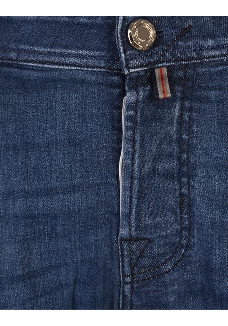 Nick Limited Edition Slim Fit Jeans in Mid-Light Blue Stretch Denim JACOB COHEN | UQL06-34-S-3619905D