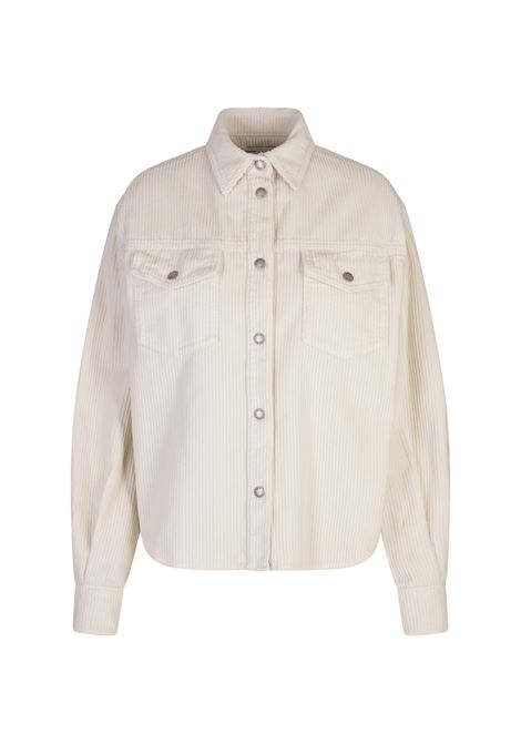 White Corduroy Overshirt JACOB COHEN | VE001-00-T-671AA46