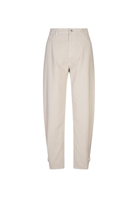 Pantaloni Willow In Velluto a Coste Bianco JACOB COHEN | VQ042-05-T-671AA46