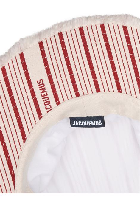 Le Bob Artichaut In Off-White With Red Stripes JACQUEMUS | 213AC002-151411E