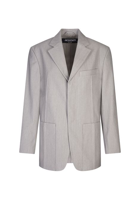 La Veste d'Homme Jacket In Light Grey JACQUEMUS | 213JA101-1660910