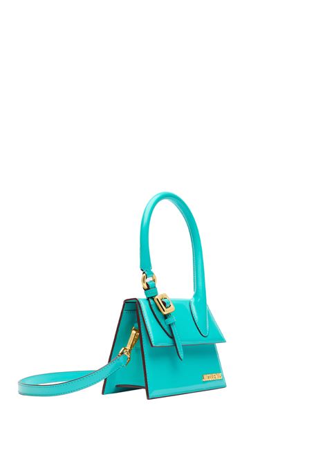 Turquoise Le Chiquito Moyen Boucle Bag JACQUEMUS | 233BA327-3128340