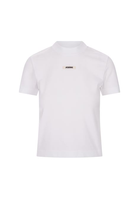 Le T-Shirt Gros Grain In White JACQUEMUS | 241JS133-2031100