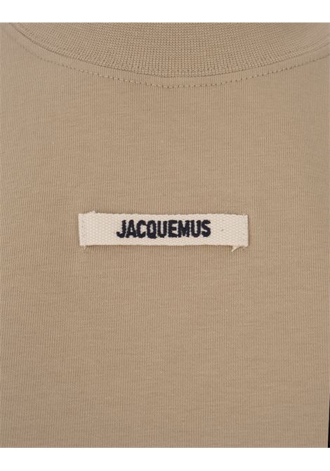 Le T-Shirt Gros Grain In Beige JACQUEMUS | 241JS133-2031151