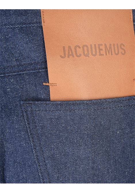 Navy Blue Le De-Nimes Droit Jeans JACQUEMUS | 243DE064-151338F