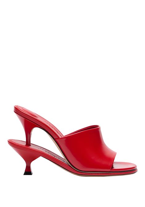 Red Les Doubles Mules Sandals JACQUEMUS | 243FO160-4036470