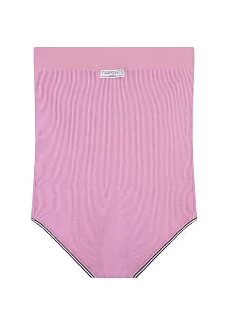 Pink Spiaggia Knit Shorts JACQUEMUS | 243KN508-2414043