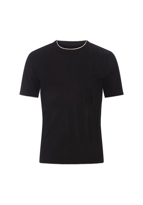 Le T-Shirt Tricot In Black JACQUEMUS | 243KN801-2065990