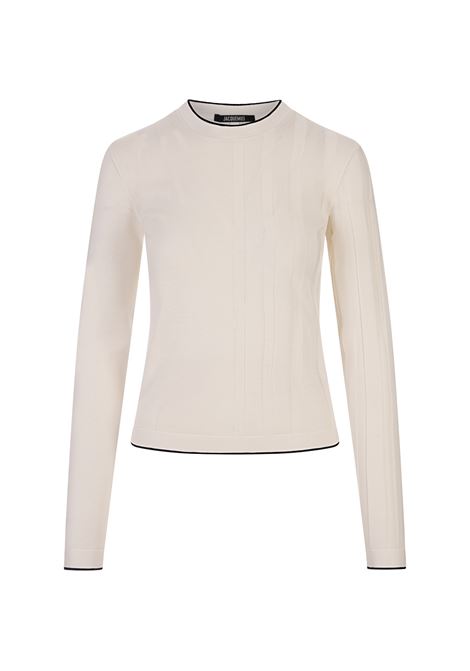 Off-White Long-Sleeved Le T-Shirt Tricot  JACQUEMUS | 243KN802-2065110
