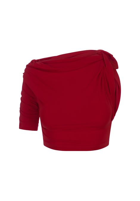 Dark Red Le Haut Drapeado Top JACQUEMUS | 243TO099-2381480