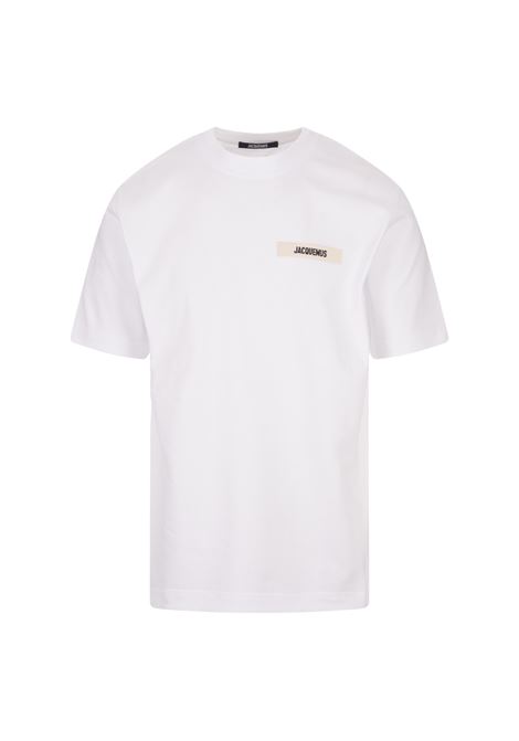Le T-Shirt Gros Grain In White JACQUEMUS | 245JS208-2125100