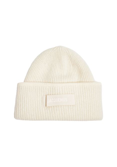 JACQUEMUS Cappello Le Bonnet Grosgrain Bianco - JACQUEMUS