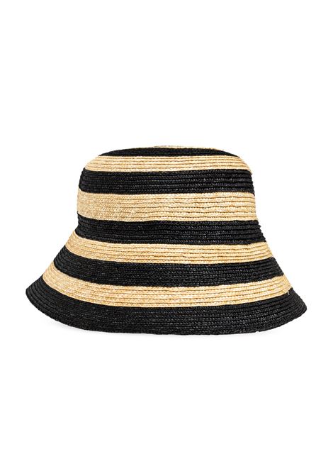 Le Chapeau Vela Hat In Ivory/Black JACQUEMUS | 246AC677-50781FY