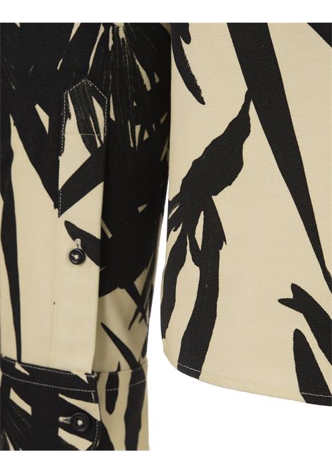 La Chemise Simon In Print Foliage Black/YellowPrint Capri Cars White JACQUEMUS | 246SH001-15852BF