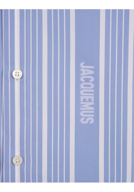 Light Blue and White La Chemise Simon Shirt JACQUEMUS | 246SH001-16913EV