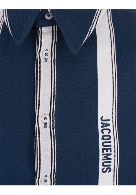 La Chemise Papier Shirt In Blue And White JACQUEMUS | 246SH013-16553EZ