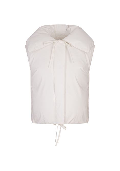 JIL SANDER Gilet Imbottito In Cotone Bianco - JIL SANDER