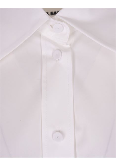 Crop Boxy Shirt In White Poplin JIL SANDER | J02DL0199-J45002100