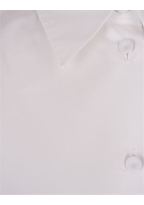 White Poplin Cropped Shirt JIL SANDER | J02DL0205-J45002100