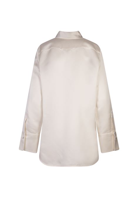 Oversized Shirt In White Satin JIL SANDER | J02DL0208-J65219101