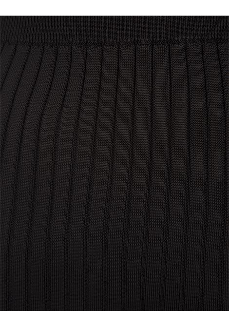 Long Black Ribbed Skirt JIL SANDER | J02MA0217-J18313001