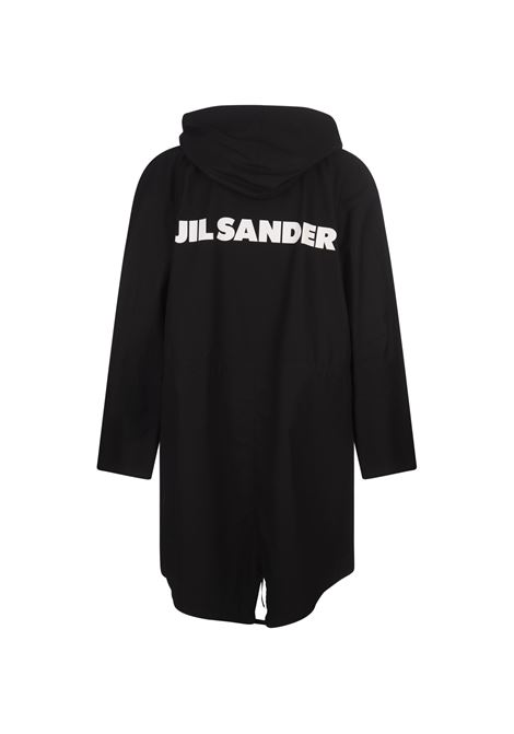 Parka Midi Con Cappuccio Nero JIL SANDER | J04AH0002-J45026001