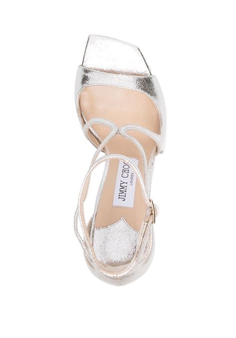 Sandalii Azia 95 Champagne Con Glitter JIMMY CHOO | AZIA 95 GLECHAMPAGNE