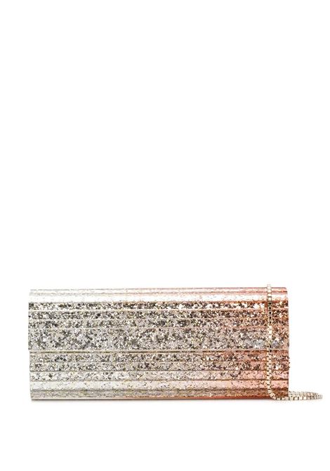 Rose Gold, Gold And Silver Dregrad? Sweetie Clutch JIMMY CHOO | SWEETIE TDGROSE GOLD/GOLD/SILVER